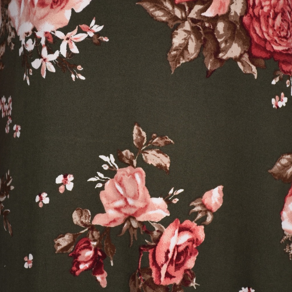 Sweet Pea Floral Cold Shoulder Long Sleeve Dress - Picture 7 of 8